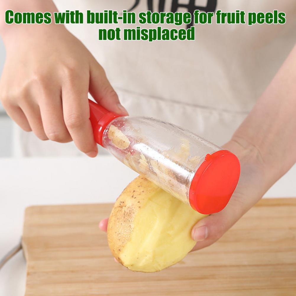 Kitchen Gadgets Built In - Двусторонняя многофункциональная овощечистка со встроенным контейнером