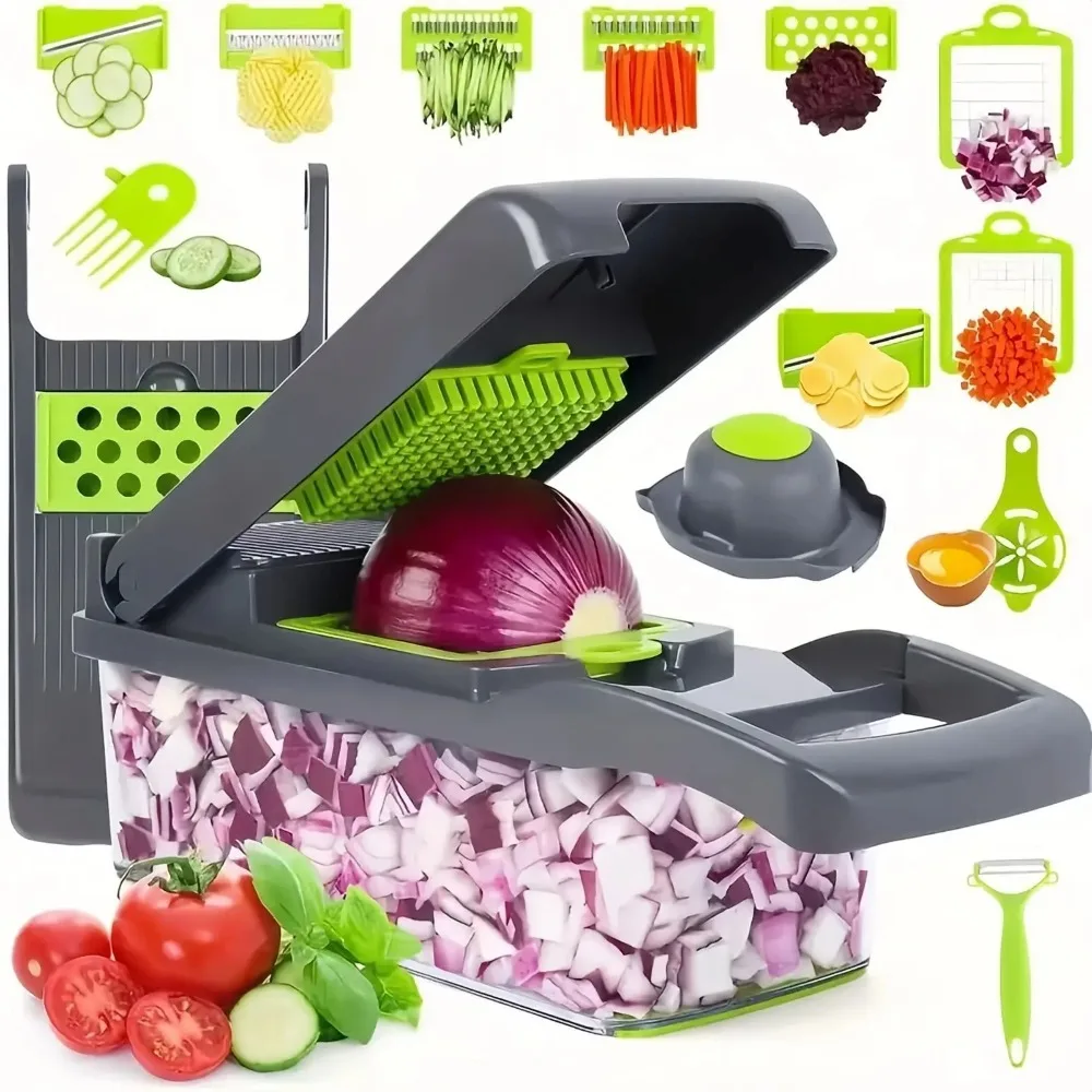Korean Kitchen Gadgets - Многофункциональный измельчитель овощей с ручкой, пищевая