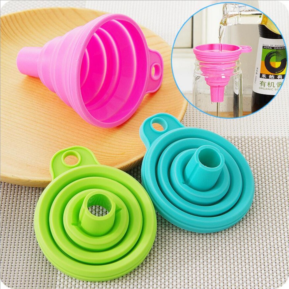 Kitchen Gadgets And Accessories - Набор кухонных воронок: Складная силиконовая воронка