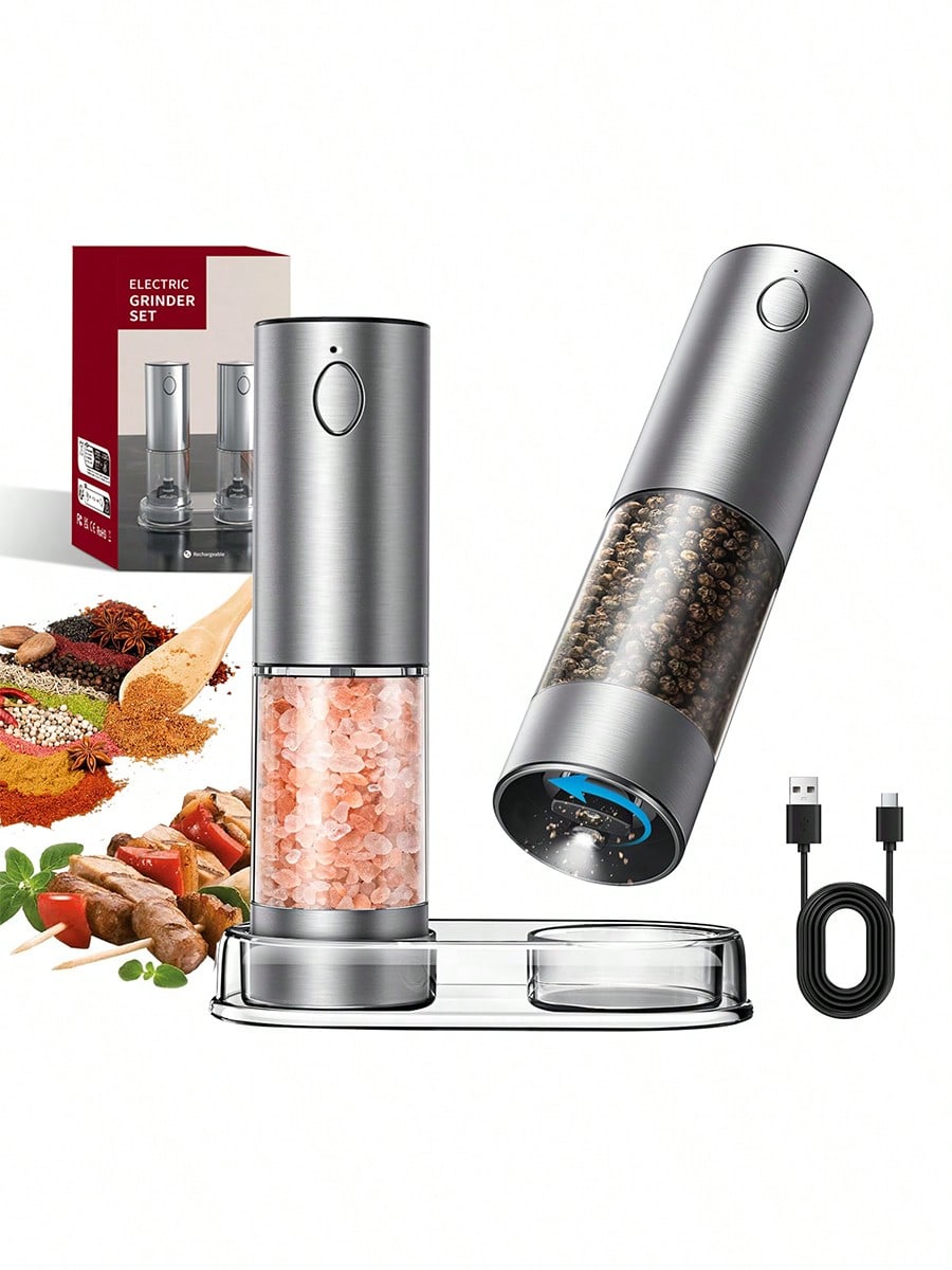 Kitchen Gadgets Gift Ideas - Набор из 2-х электрических мельниц для