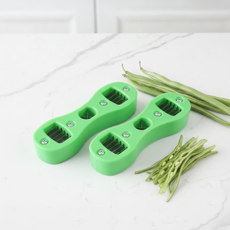 Kitchen Gadgets Green - Пластиковая овощерезка для зеленых бобов 10,5
