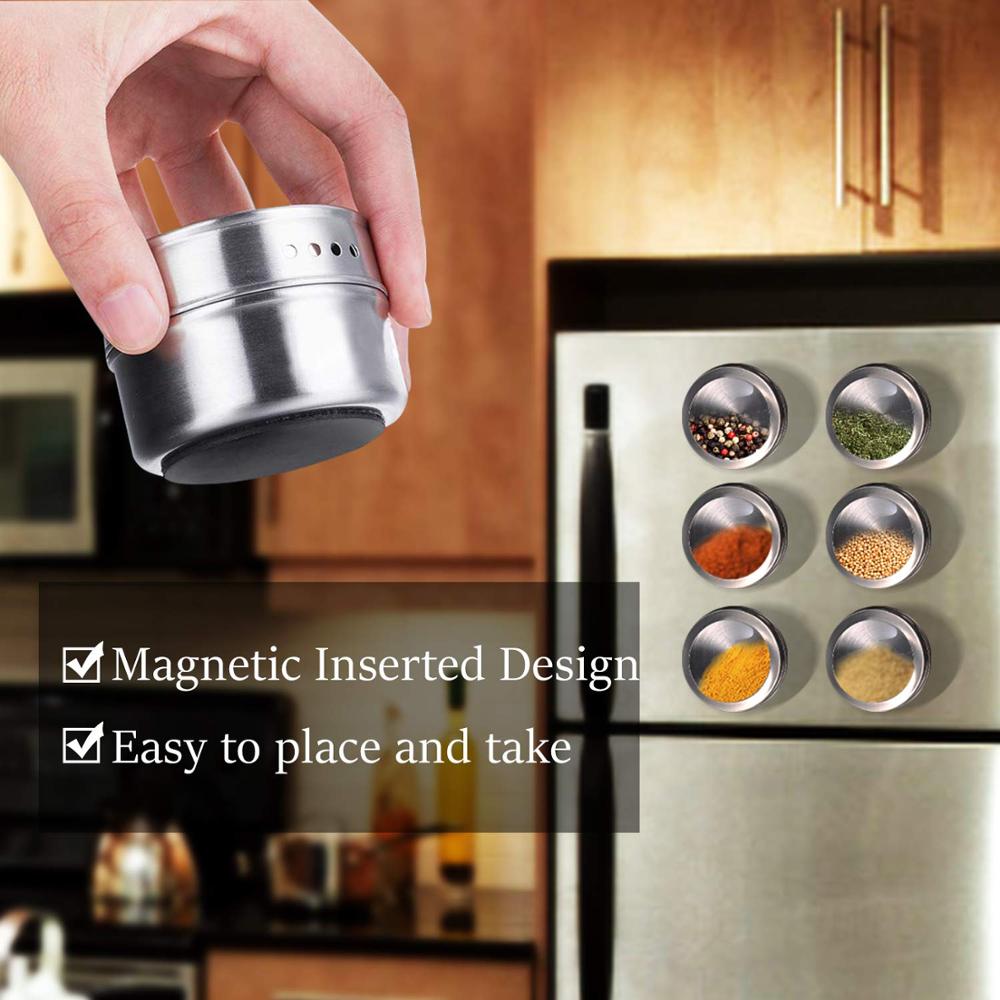 Магнитные Банки для специй LME – обзор и цена Korean Kitchen Gadgets