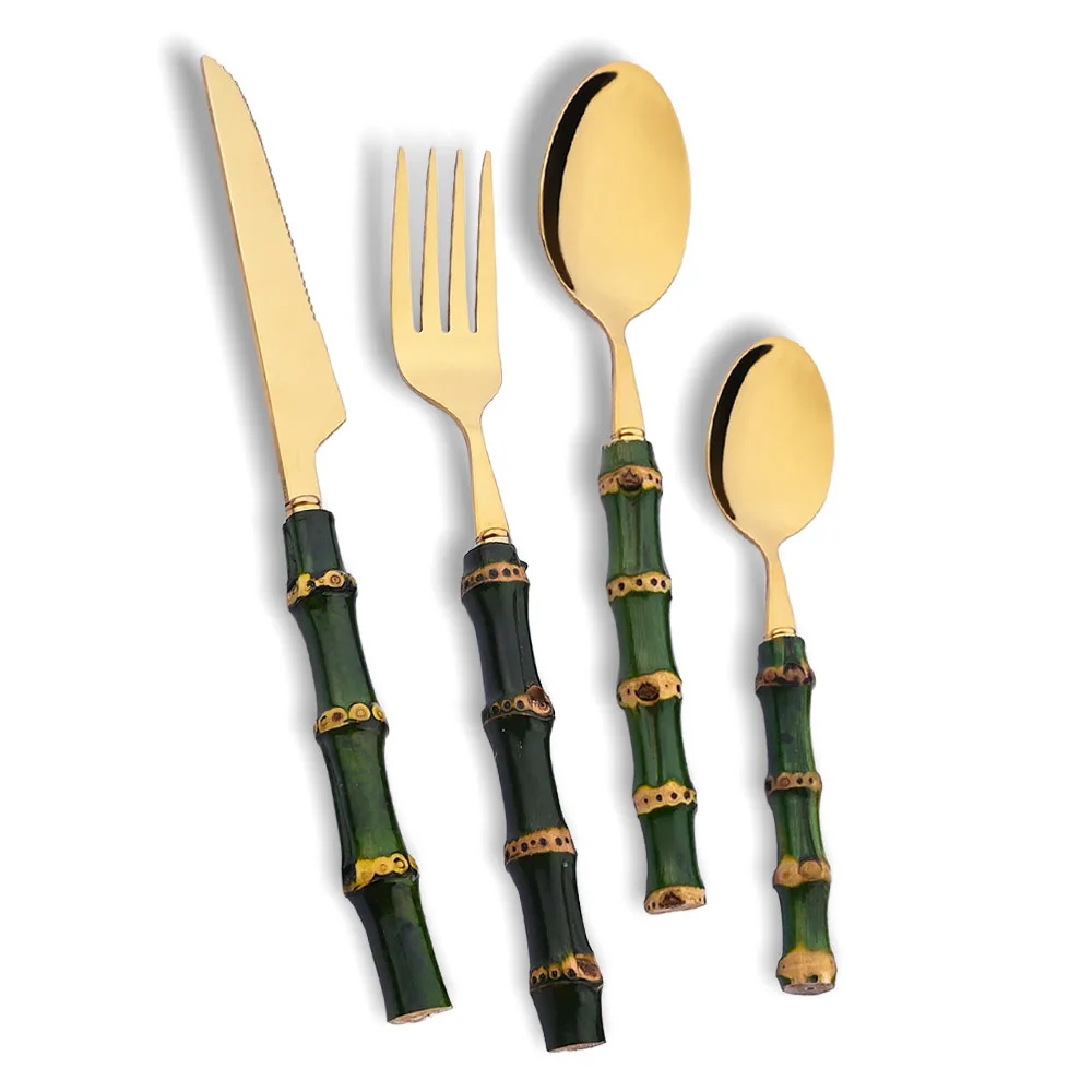 Набор столовых приборов из 4 п – обзор и цена Kitchen Gadgets Green