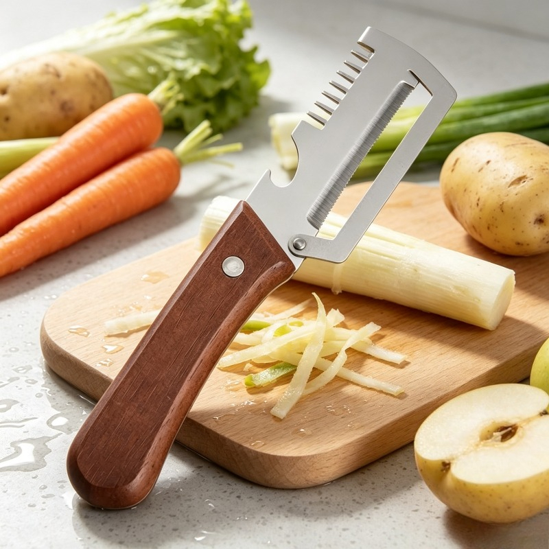 2-в-1 зубчатый овощечистка пре – обзор и цена Kitchen Gadgets Built In